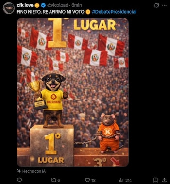 Debate 2026: usuarios convierten cruces entre candidatos en memes durante la tercera jornada en redes. Captura: X.