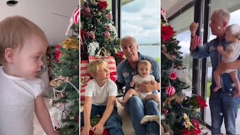 Milenka armó su primer arbolito