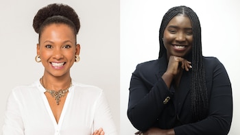 Indhira Serrano y Helena Valencia