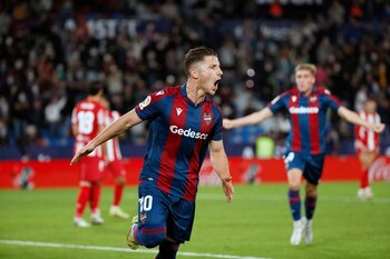 El jugador del Levante, Bardhi,