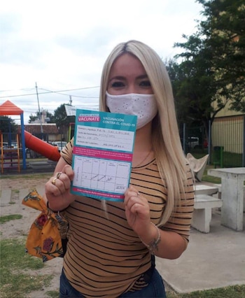 Stefanía Purita Díaz muestra el