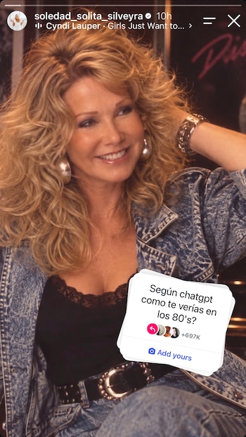 Los famosos argentinos se sumaron a la trend de la década de 1980