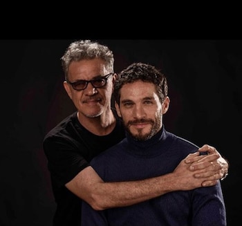 Jean Pierre Noher junto con su hijo Michael
