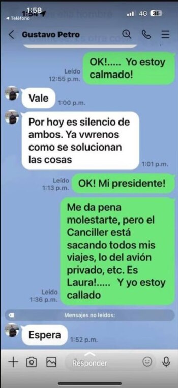 Se filtra chat de Armando