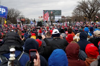 Trump dijo a la multitud