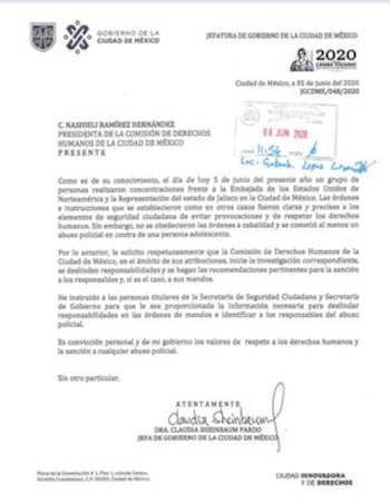 Claudia Sheinbaum, abuso policial