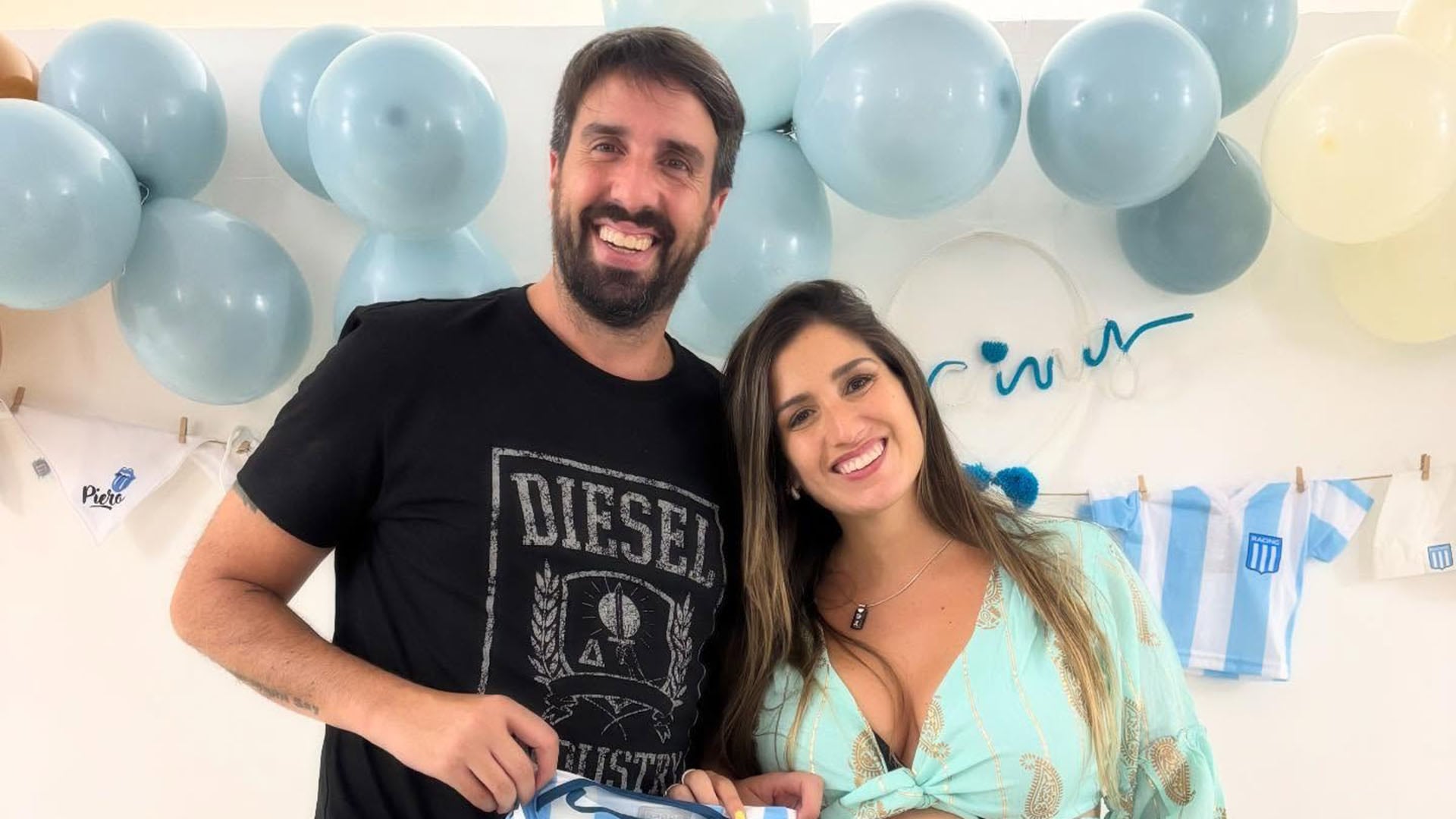 Flavio Azzaro y Sol Nobile celebran el nacimiento de Piero, su primer hijo, tras un susto médico durante la internación (@solchunobile)