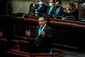 El presidente de Guatemala Alejandro