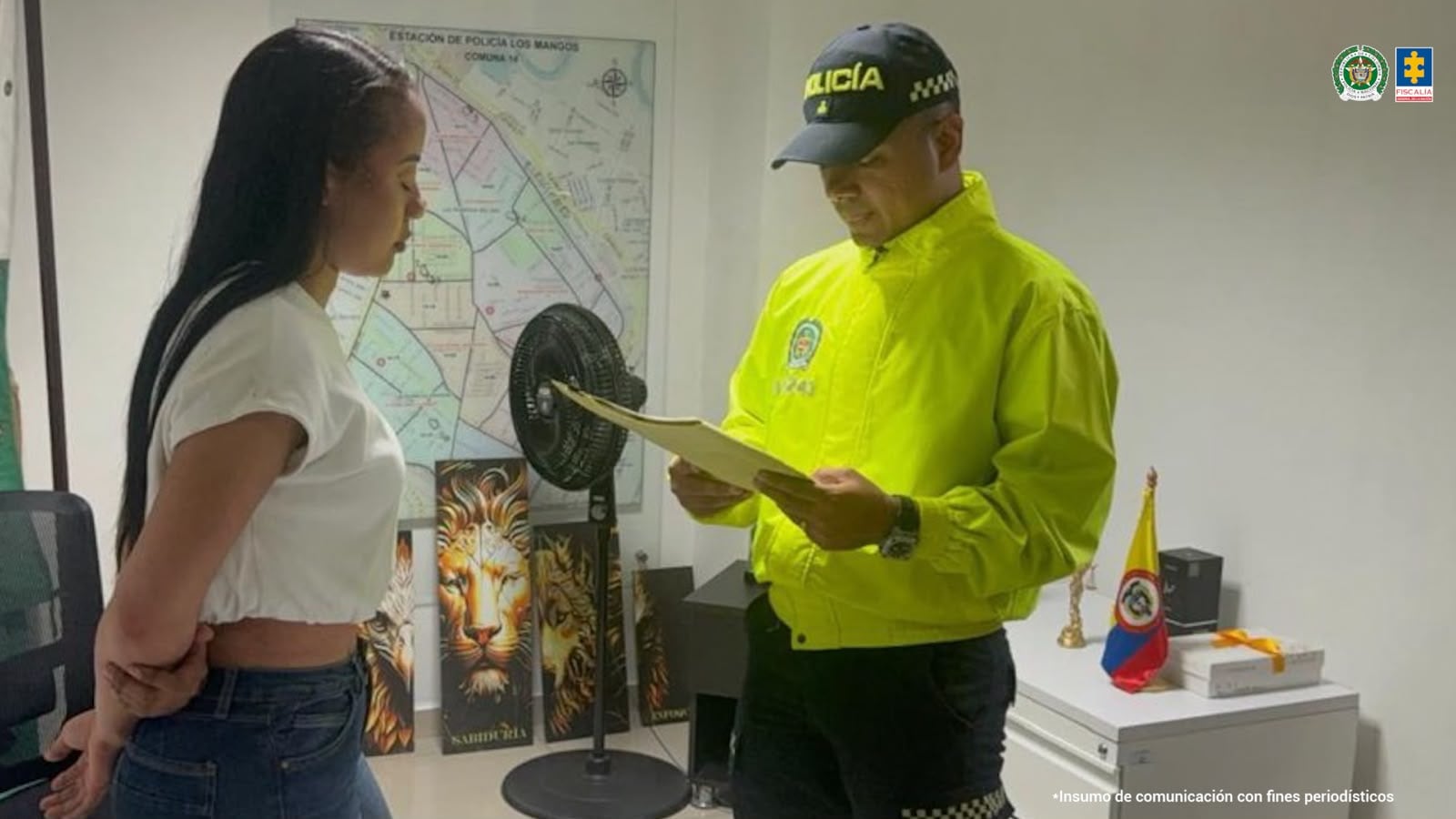 Un juez de control de garantías les impuso medida de aseguramiento intramural por la gravedad de los hechos y el riesgo de obstrucción de la justicia -crédito Policía