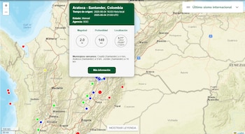 Sismo en Aratoca, Santander -