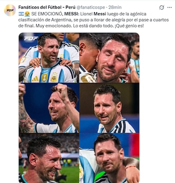 Así se celebró en Perú la épica remontada de Argentina ante Egipto
