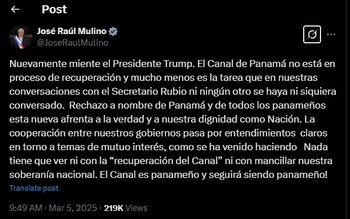 El tweet del presidente de