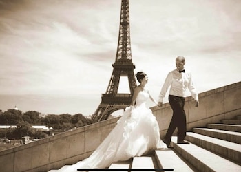 Karina Gao y su marido,