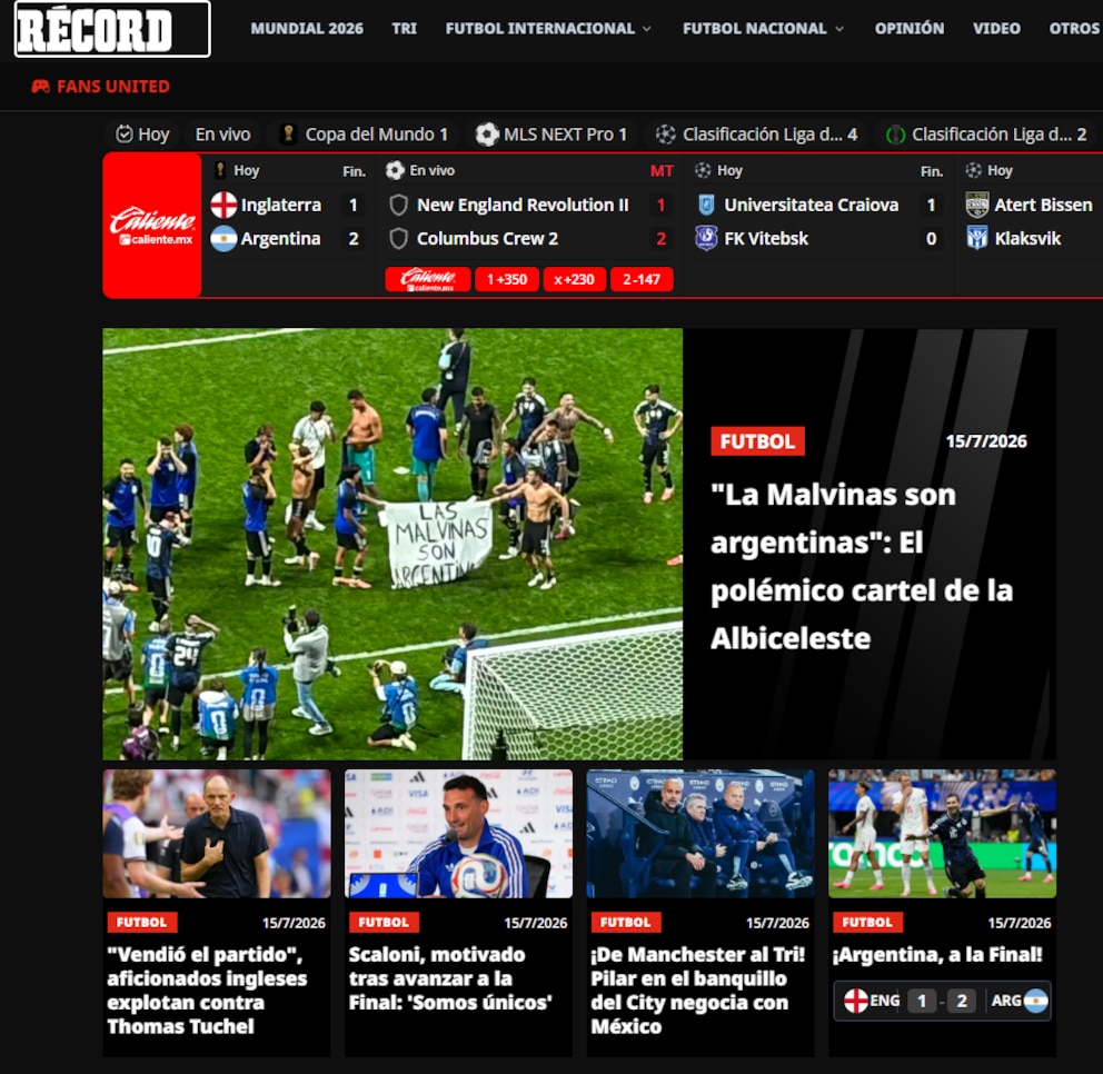 “Argentina nunca muere”, “Remontadísima” y “Otro excelente Messi”: los principales medios del mundo reflejaron la clasificación de la Selección a la final 15 HQTXHJQBGVD3JEEK26SPVX5KEI