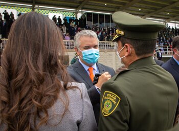 Presidente Iván Duque durante la