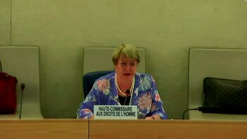 Michelle Bachelet exigió la liberación