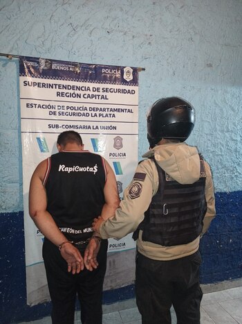 Reinoso tras ser detenido