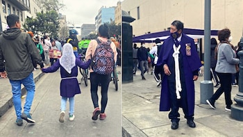 Devotos de todas las edades.