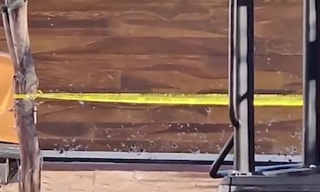 El domicilio quedó con impactos