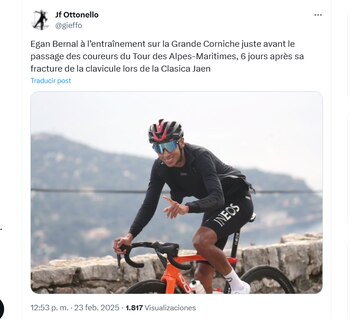 Egan Bernal correría el Tour