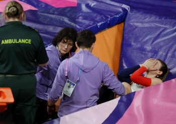 Margot Chevrier se fracturó el tobillo (Reuters)