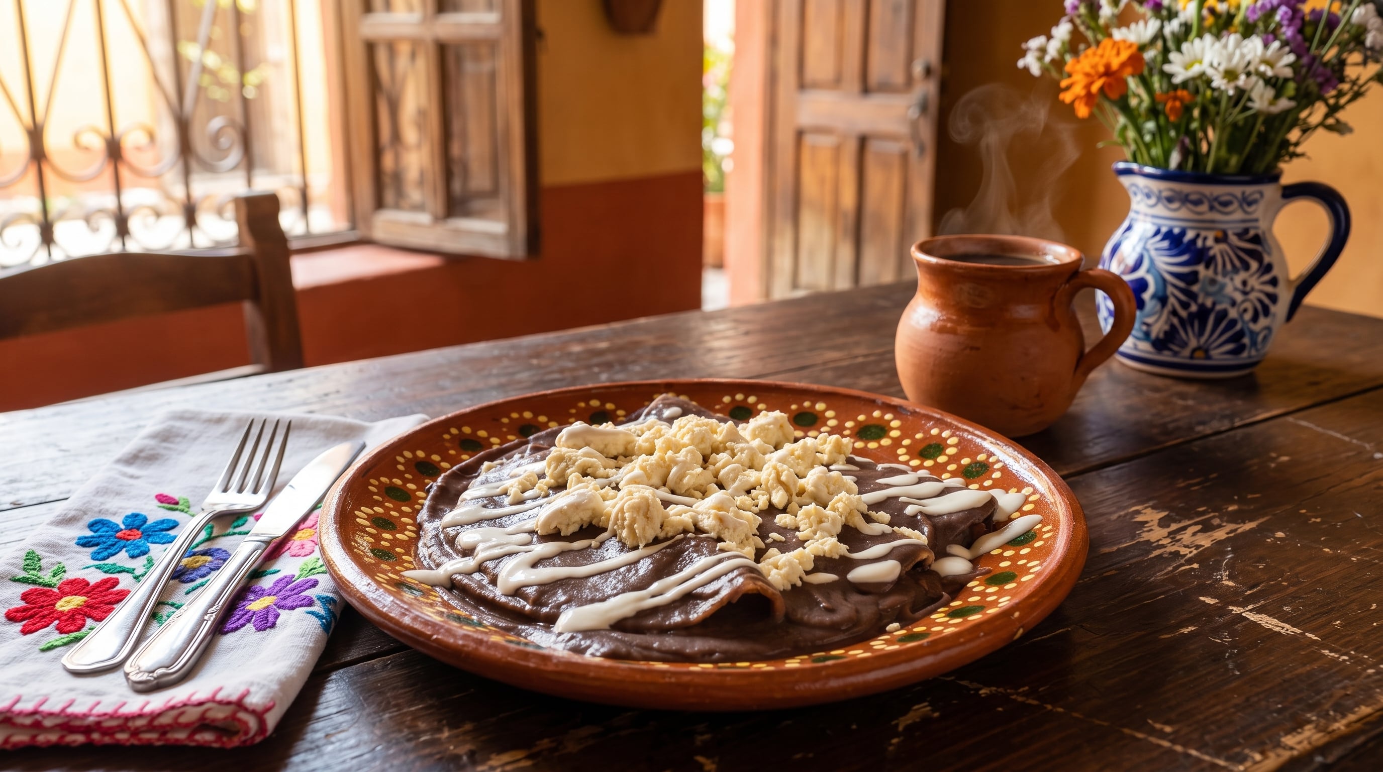 Las enfrijoladas forman parte de la cocina tradicional del centro y sur de México, con fuerte presencia en Oaxaca y Puebla. (Imagen Ilustrativa Infobae)