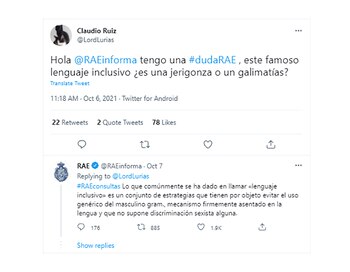 La primera consulta que respondió