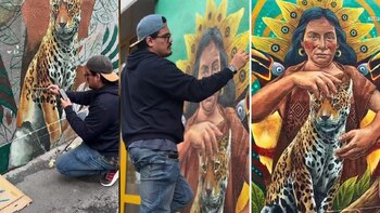 Este mural fue pintado en