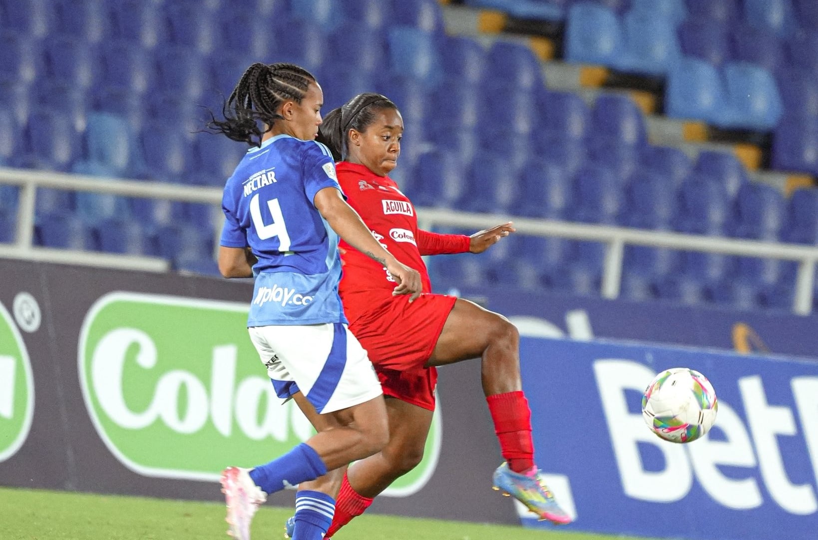 Las rojas quedaron eliminadas de la final de la Liga BetPlay - crédito @americadecali / X