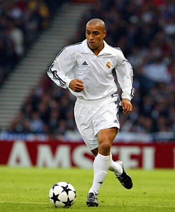 Roberto Carlos, durante un partido