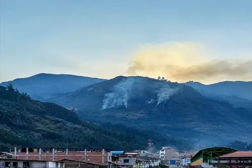 Parte del circuito turístico quedó afectada por las llamas. Difusión