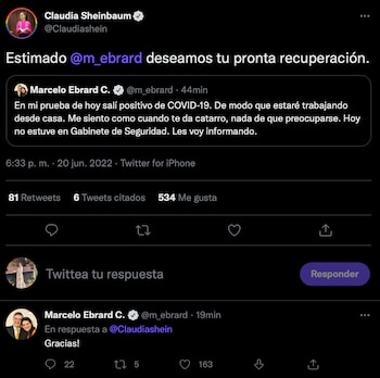 Claudia Sheinbaum deseó pronta recuperación