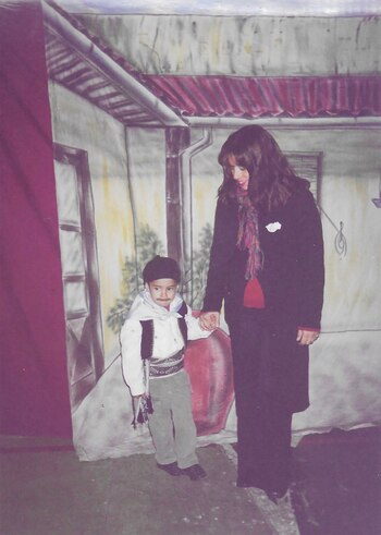 En un acto escolar con