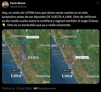 Aviones operados por LATAM y