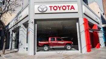 Una Toyota Hilux usada en