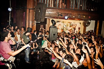 Chabelos en concierto. Foto de