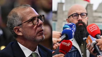 Alfredo Saaede y Carlos Carrillo fueron suspendidos por participación indebida en política - crédito Catalina Olaya/Colprensa y Presidencia de la República