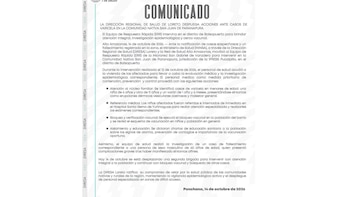 El Minsa desplegó una segunda brigada médica para reforzar la vacunación y descartar nuevos contagios en la Comunidad Nativa San Juan de Paranapura