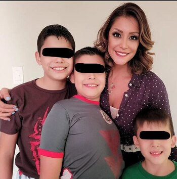 Karla Tarazona tiene dos hijos