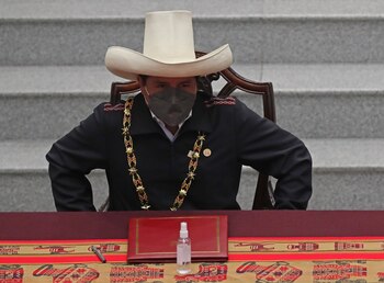 El presidente de Perú, Pedro Castillo, en una fotografía de archivo. EFE/ Martín Alipaz