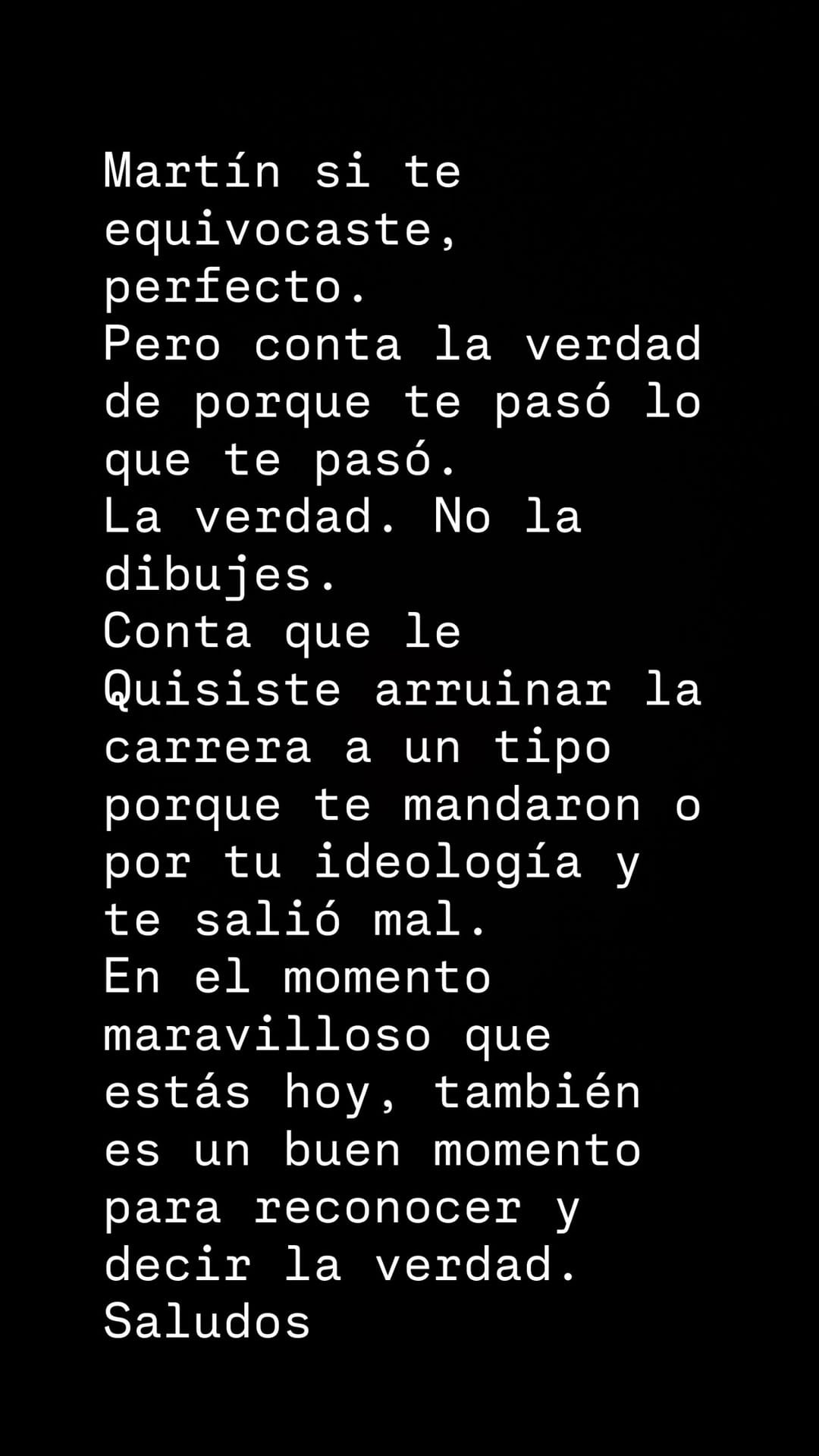 El cantante publicó varias historias en Instagram para cuestionar el origen de la pelea