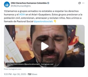 La organización destacó que, en