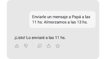Para programar un mensaje en