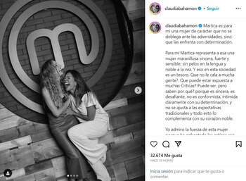 Claudia Bahamón y Martha Isabel