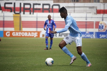 Washington Corozo en un partido