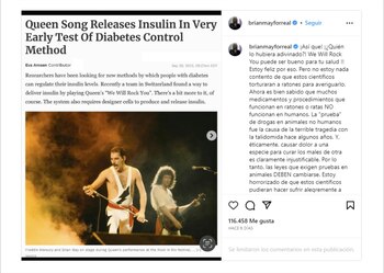 Brian May se alegró que