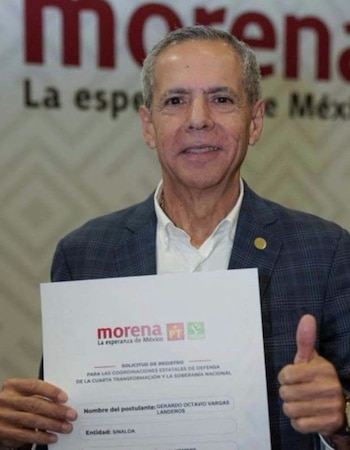 Morena Sinaloa Registry Gerardo Vargas Landeros Coordenador da Quarta Emenda