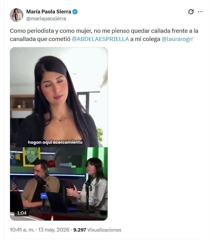 crédito @mariapaosierra/X