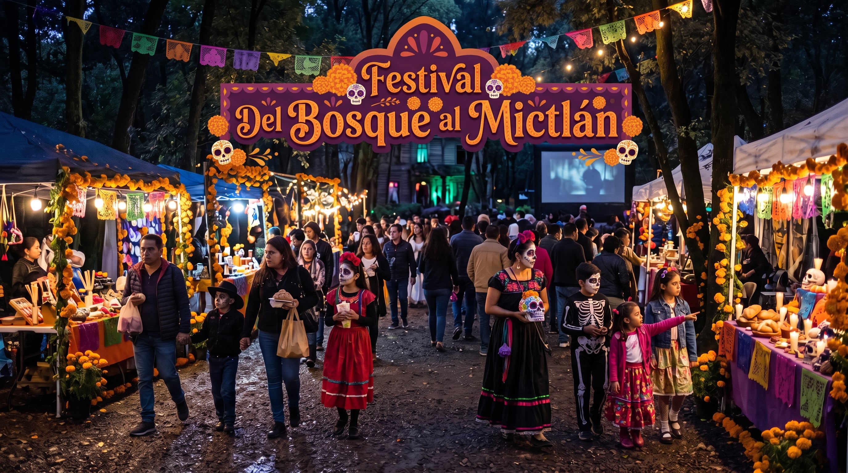 El Festival Del Bosque al Mictlán reunirá actividades para quienes busquen celebrar Día de Muertos sin salir de la Ciudad de México. (Imagen Ilustrativa Infobae)