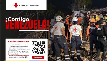 La Cruz Roja Colombiana pidió aportes en dinero y no en especie durante los primeros días de la emergencia en Venezuela - crédito Cruz Roja Colombiana